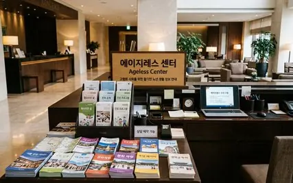 에이지레스 센터 전시 공간